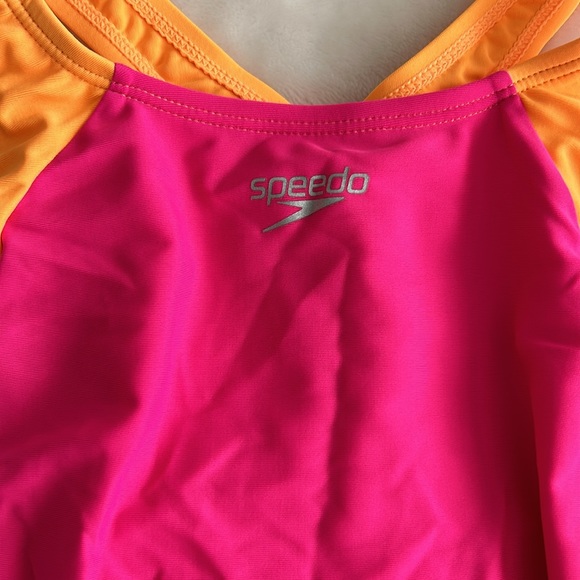 Speedo Infinity Splice Racerback One Piece Swimsuit Size 12 - Picture 2 of 4